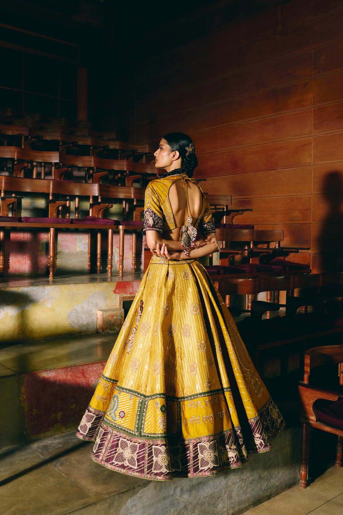 Shubh Aarambh Yellow lehenga set