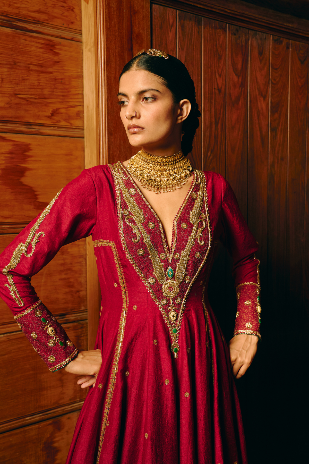 Dhenu anarkali set