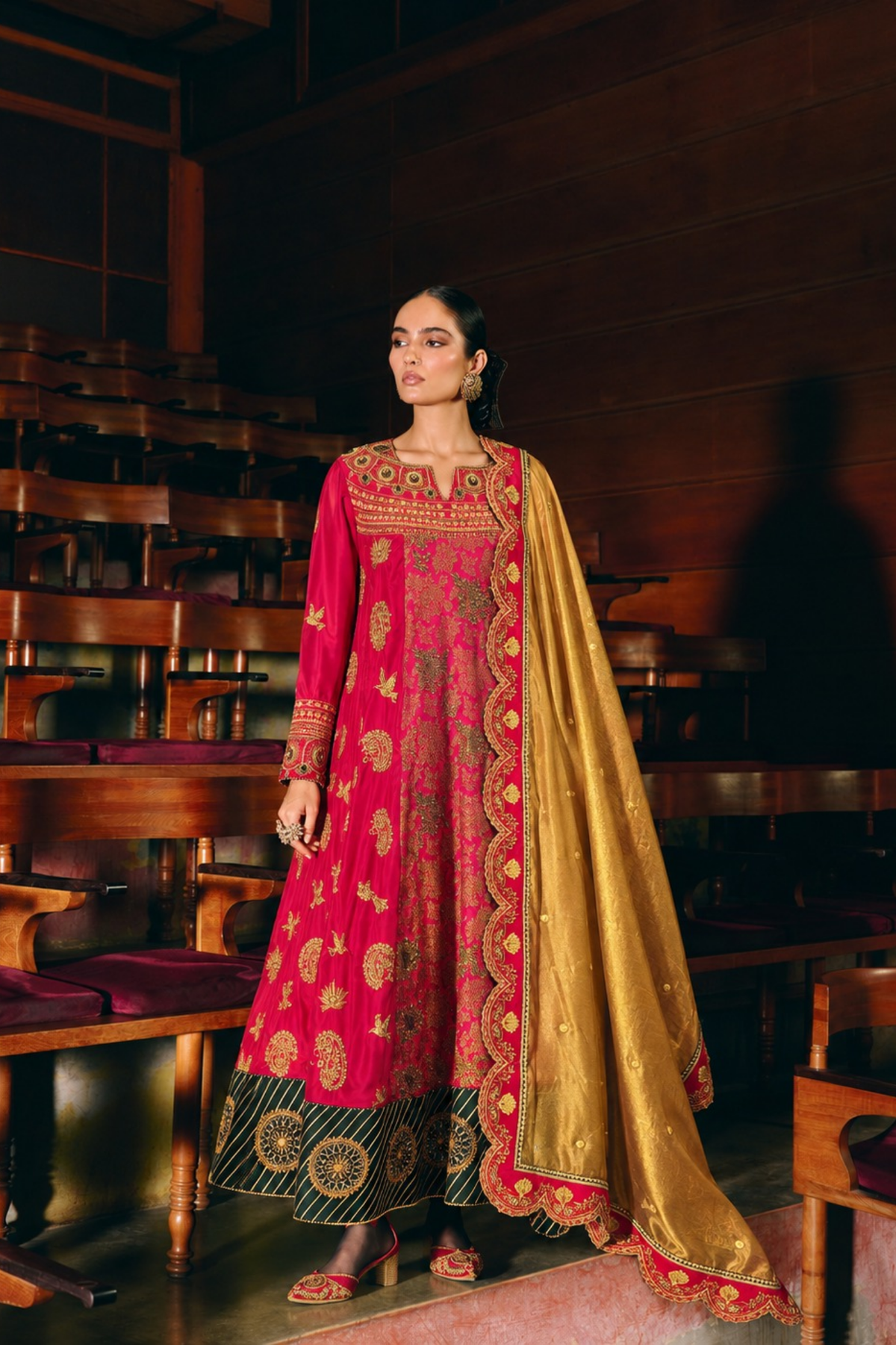 Gulmohar Anarkali set