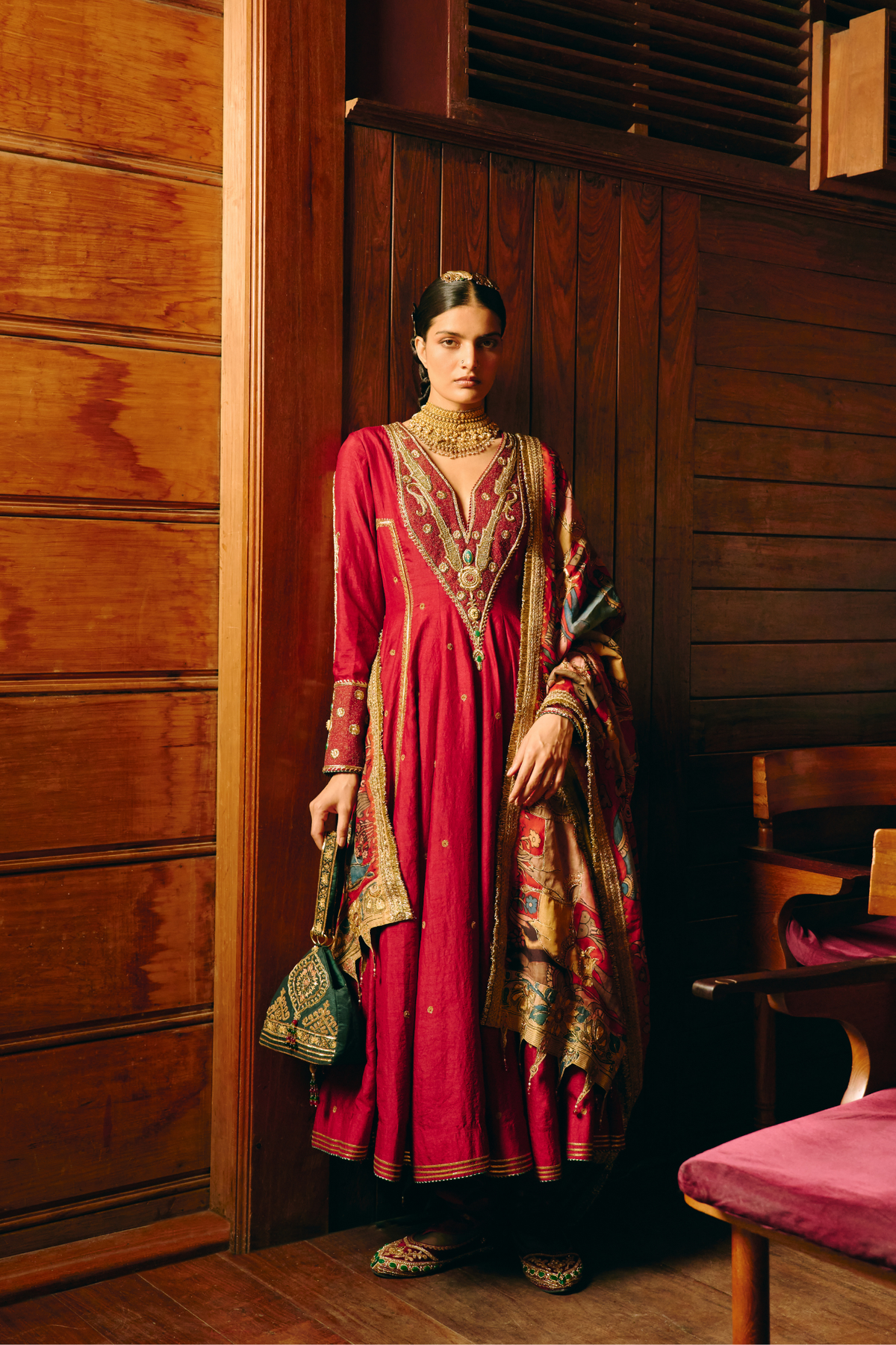 Dhenu anarkali set