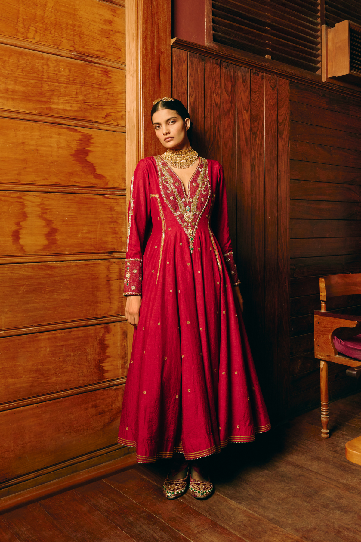 Dhenu anarkali set