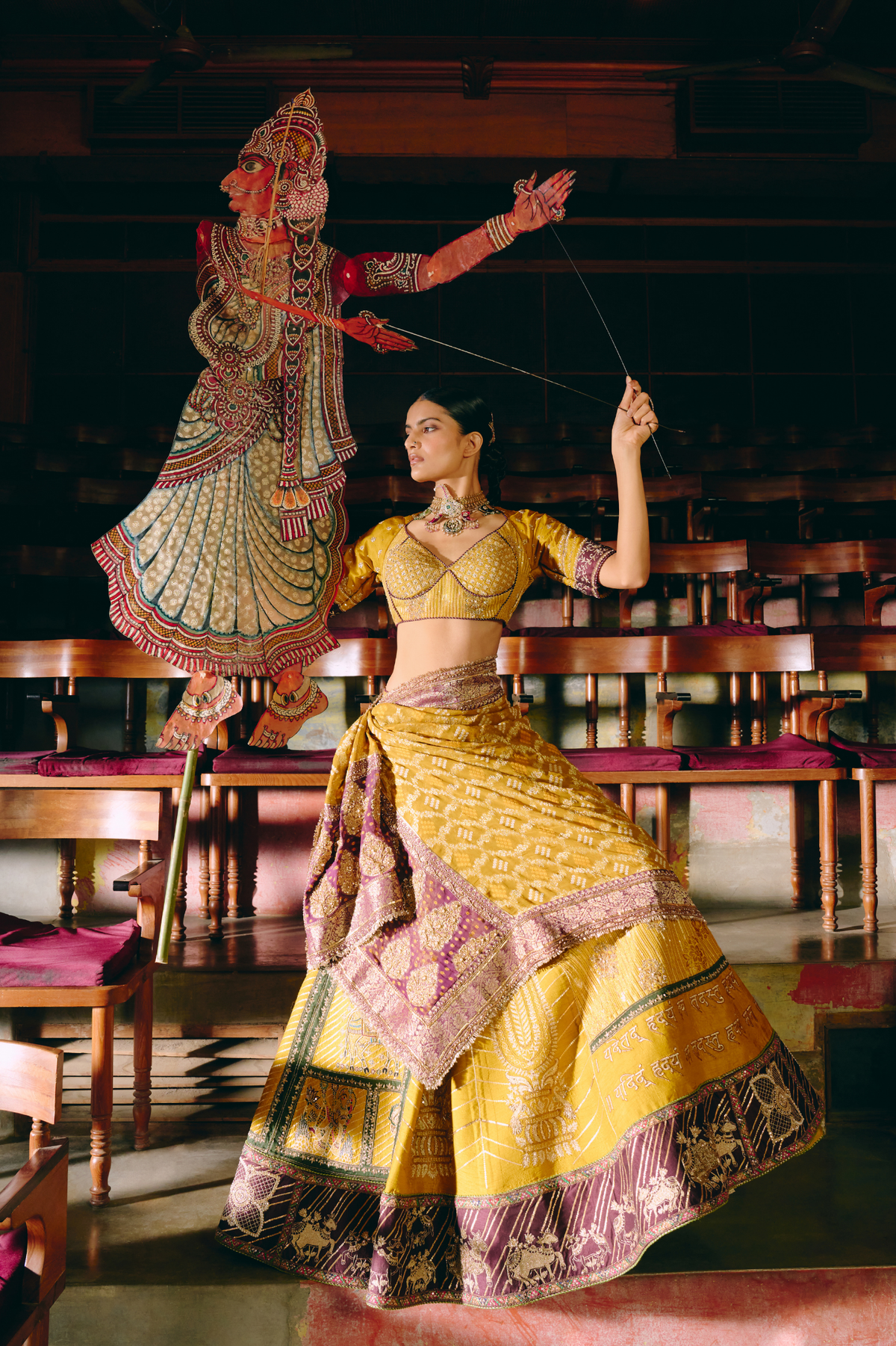 Shubh Aarambh Yellow lehenga set