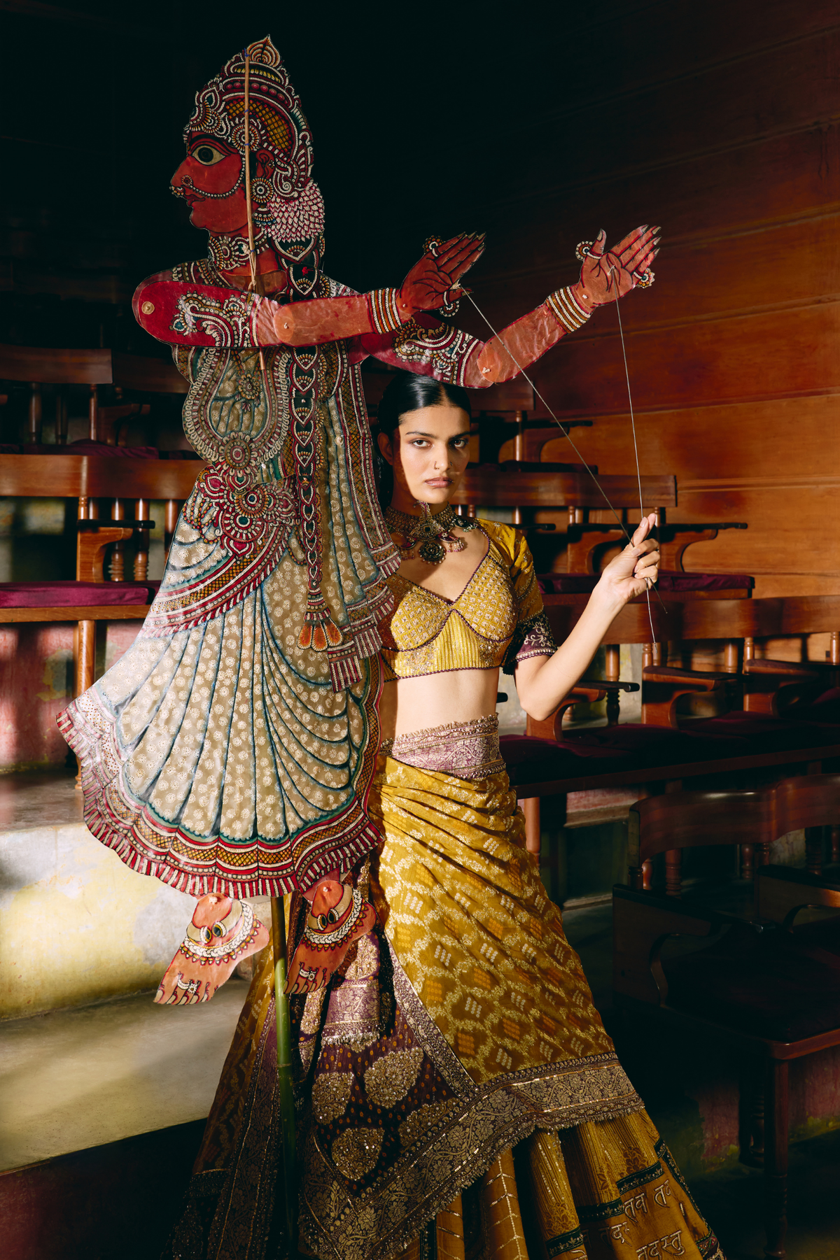 Shubh Aarambh Yellow lehenga set