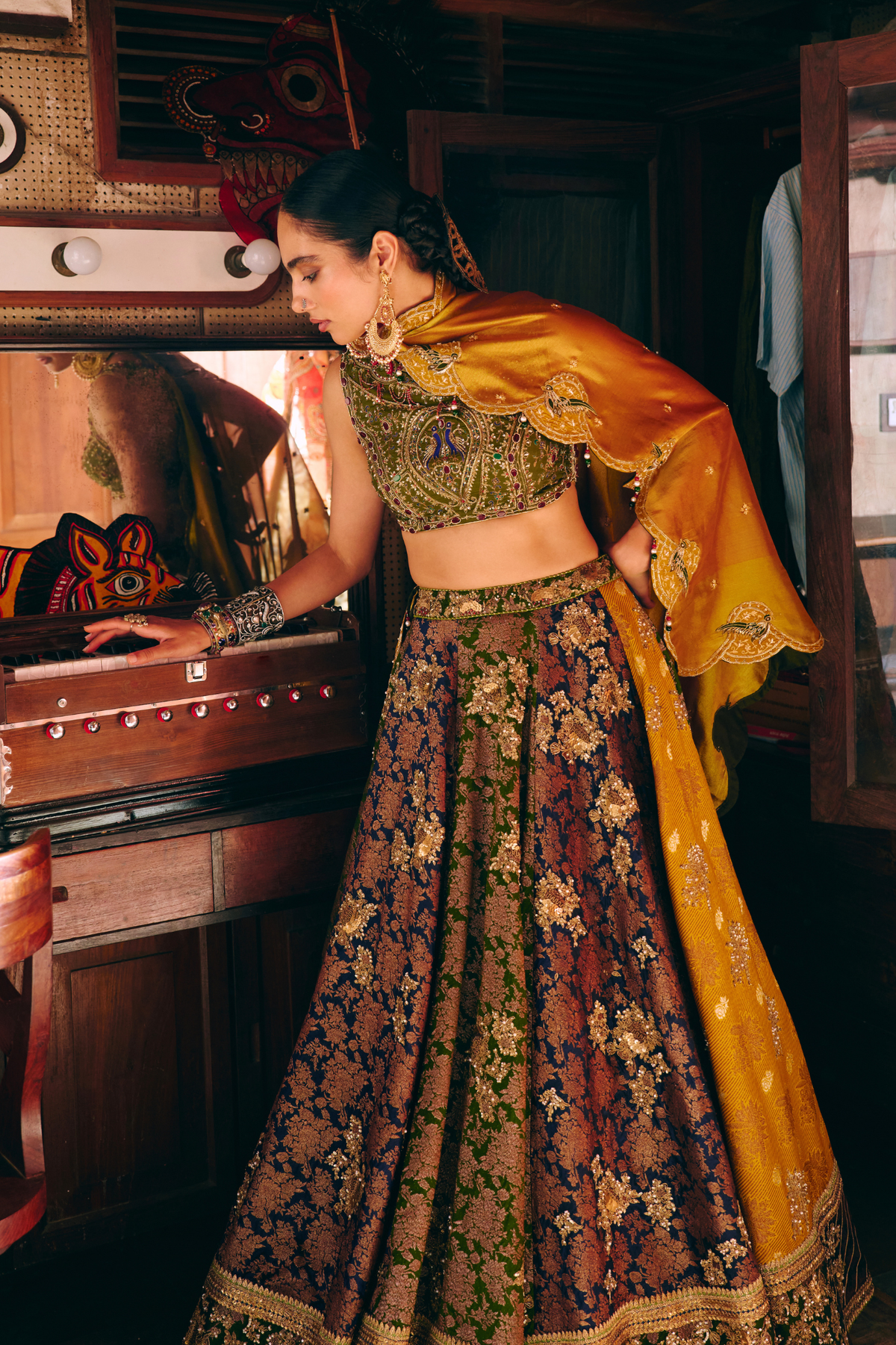 Madhurya multicolor lehenga set