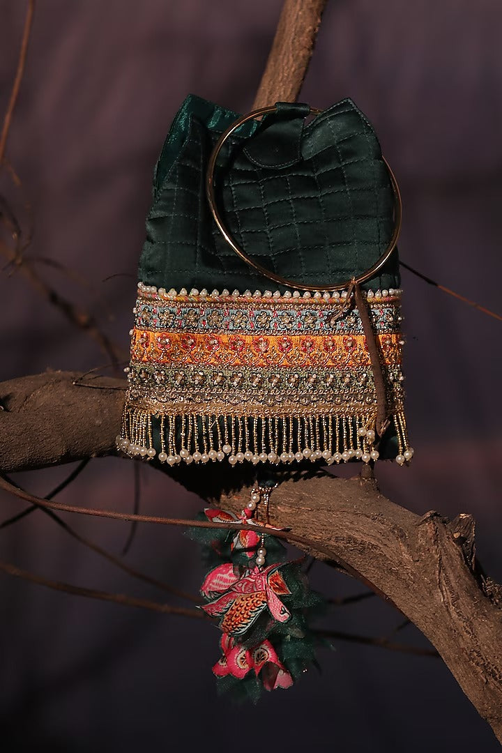 EMRALD QUILTED POTLI BAG