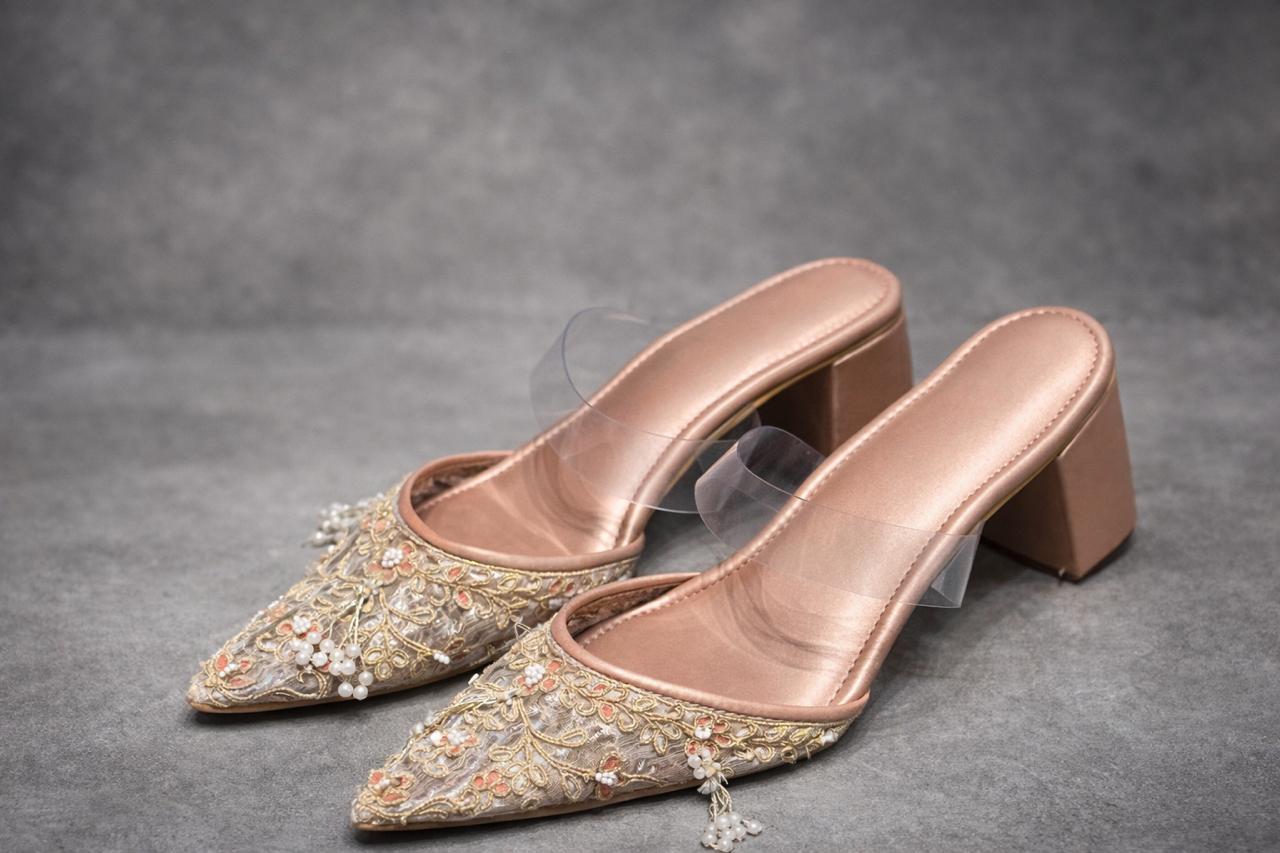 Rose Gold Tissue Stilettos